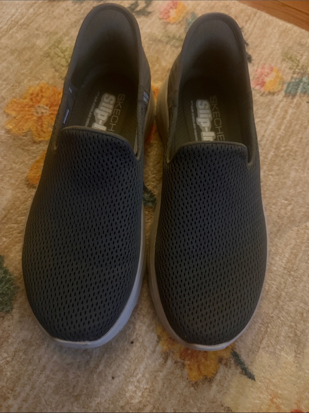 Skechers Women's Slip-On Athletic Sneakers in Charcoal